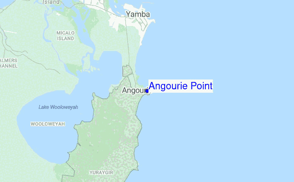 Angourie Point location map