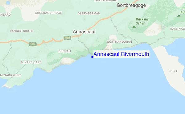 Annascaul Rivermouth location map