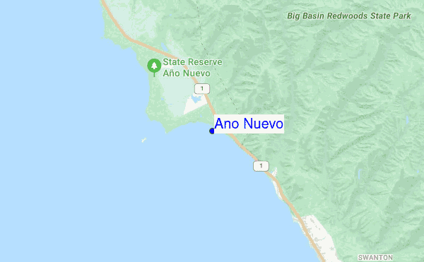 Ano Nuevo location map