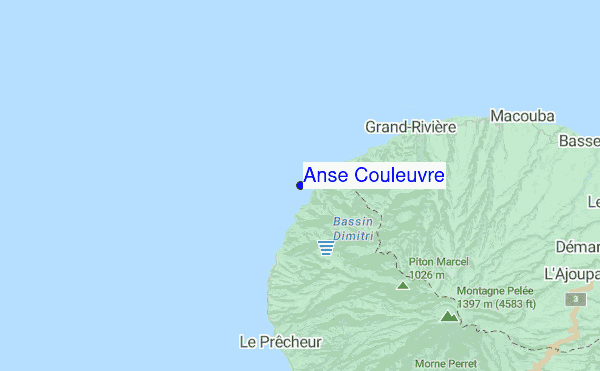 Anse Couleuvre location map