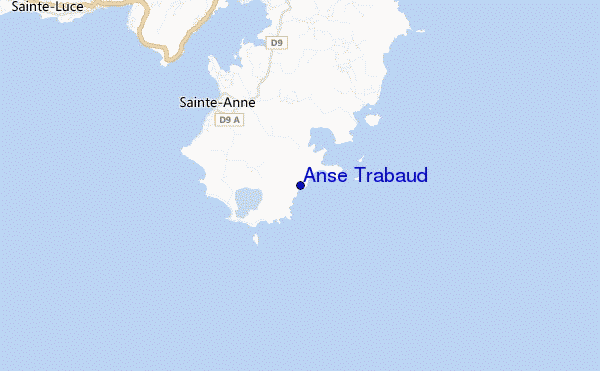 Anse Trabaud location map