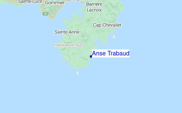 Anse Trabaud location map