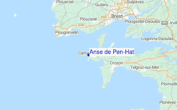 Anse de Pen-Hat Location Map