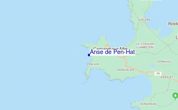 Anse de Pen-Hat location map