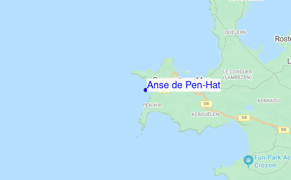 Anse de Pen-Hat location map