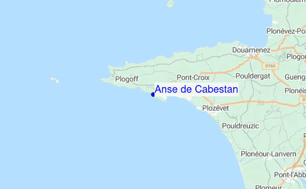 Anse de Cabestan Location Map