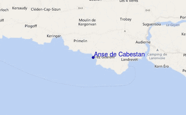 Anse de Cabestan location map