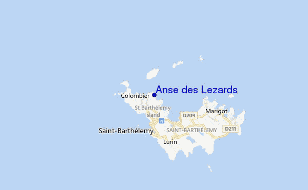 Anse des Lezards location map