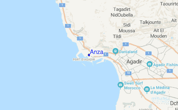 Anza location map