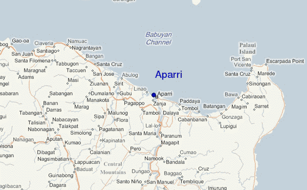 Aparri Location Map