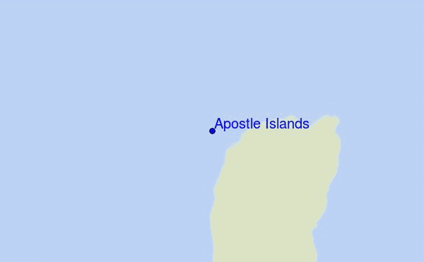 Apostle Islands location map
