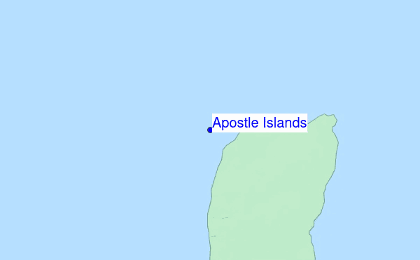 Apostle Islands location map