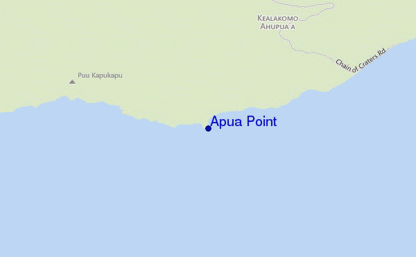 Apua Point location map