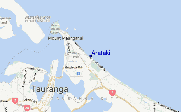 Arataki location map