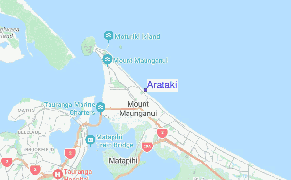 Arataki location map