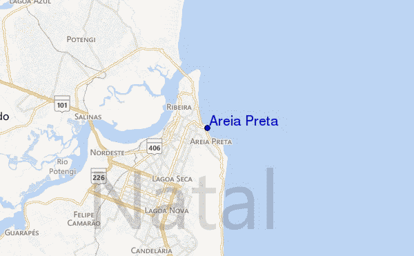 Areia Preta location map