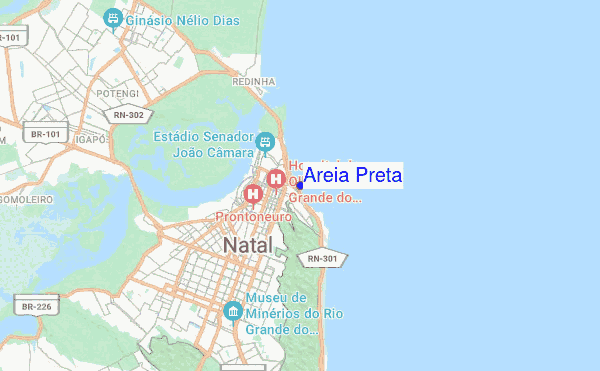 Areia Preta location map