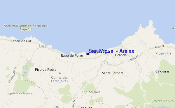 San Miguel - Areias location map