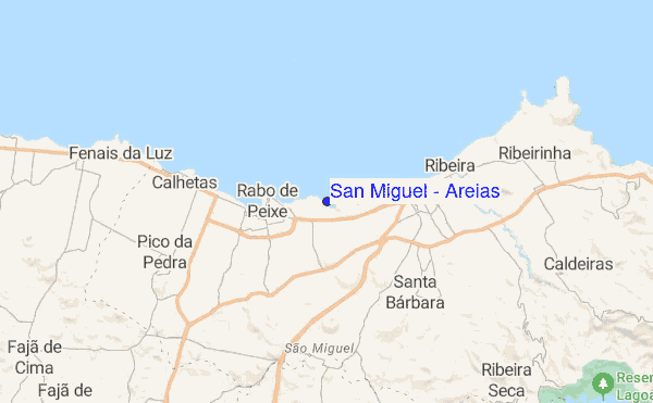 San Miguel - Areias location map