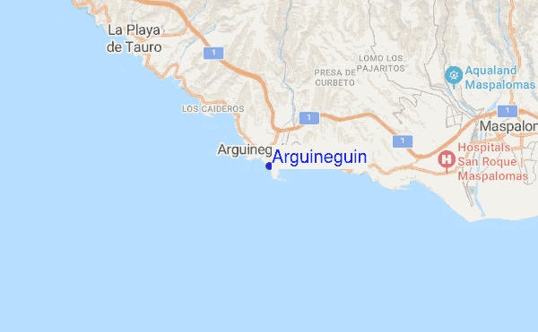 Arguineguin location map