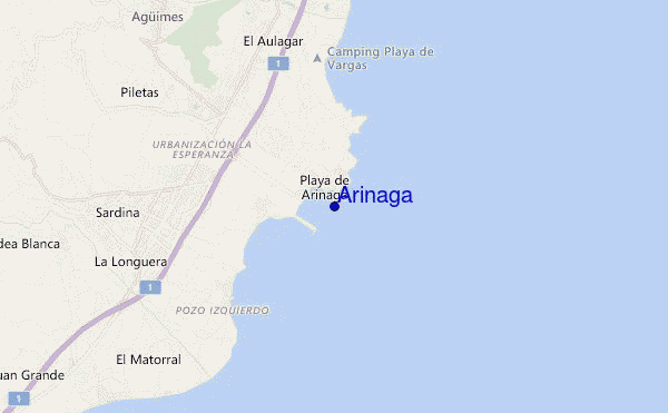 Arinaga location map