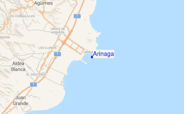 Arinaga location map