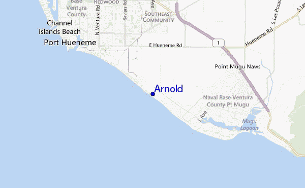 Arnold location map