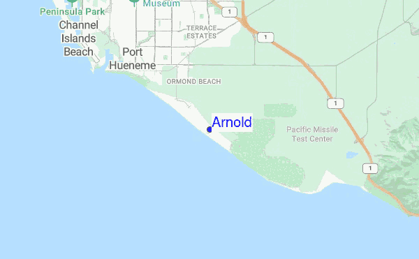 Arnold location map