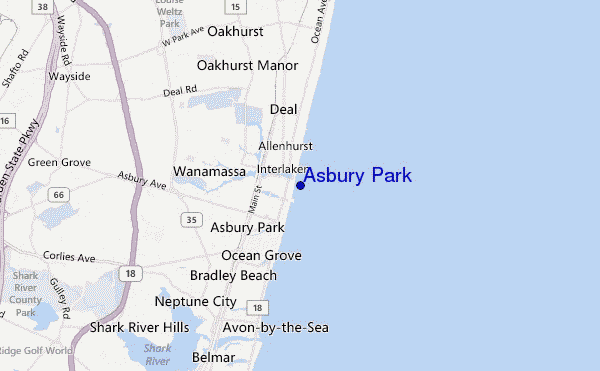 Asbury Park location map