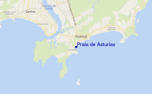 Praia de Asturias location map