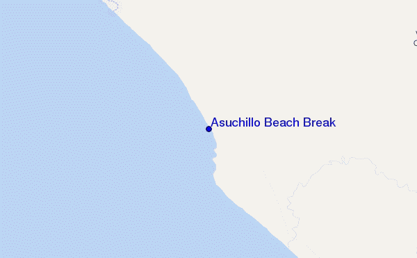 Asuchillo Beach Break location map