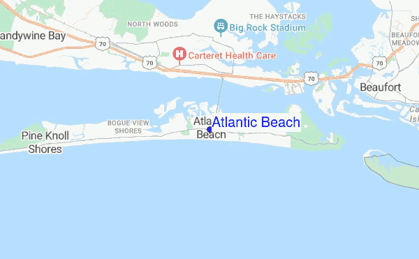 Atlantic Beach location map