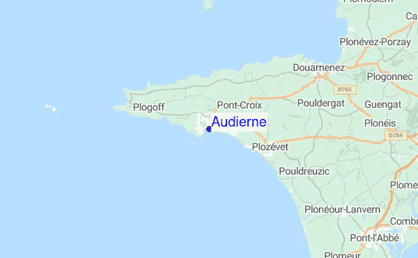 Audierne Location Map