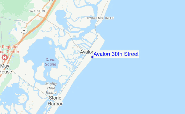 Avalon 30th Street location map