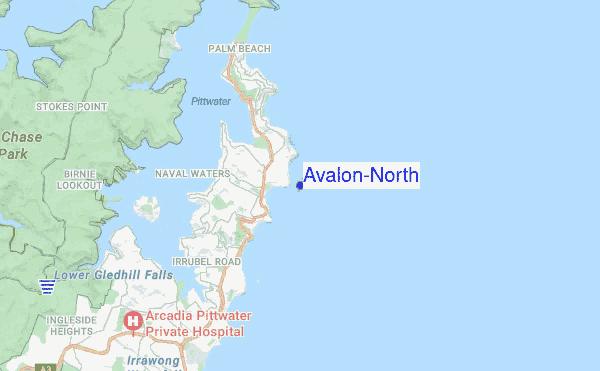 Avalon-North location map