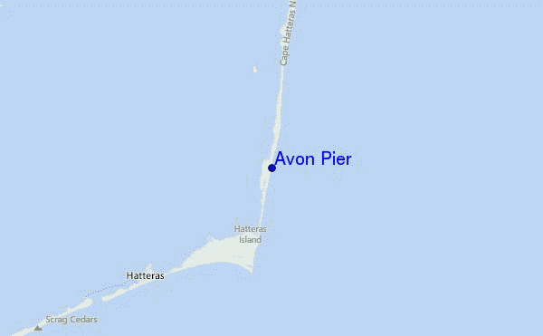 Avon Pier Location Map