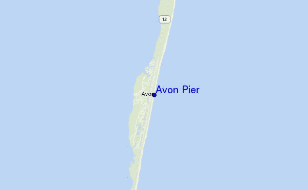 Avon Pier location map