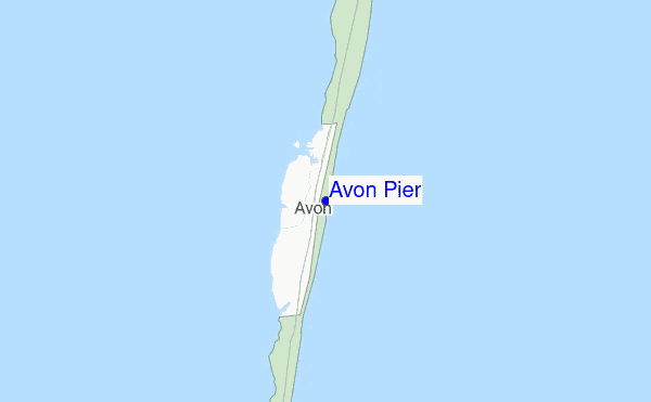 Avon Pier location map