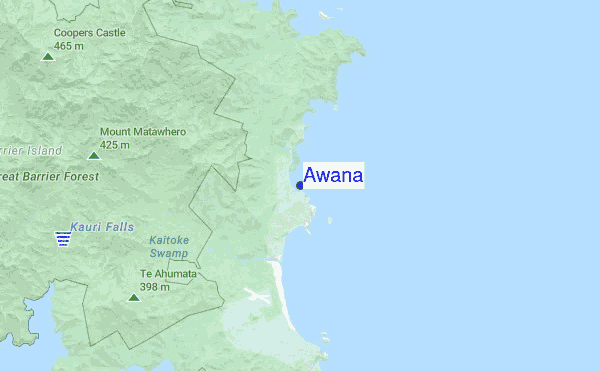 Awana location map