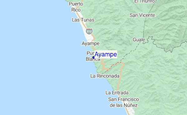 Ayampe location map