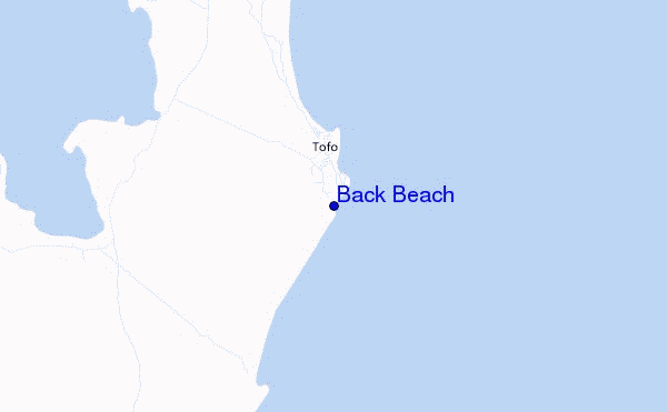 Back Beach location map