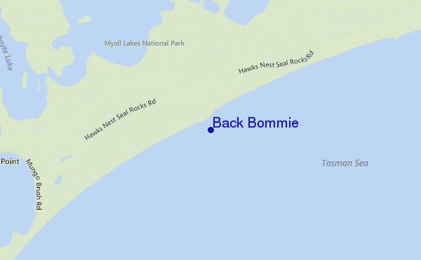 Back Bommie location map