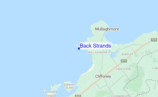 Back Strands location map