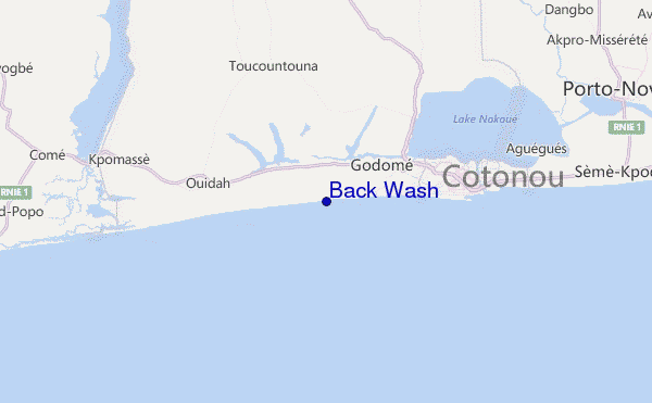 Back Wash Location Map