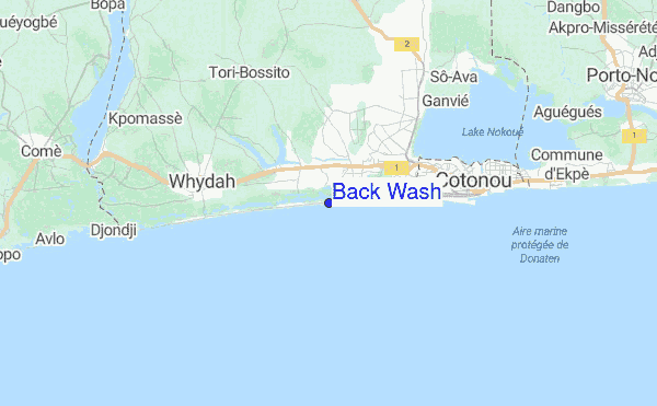 Back Wash Location Map