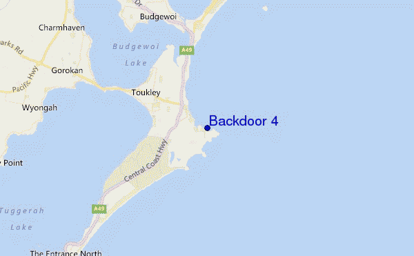 Backdoor 4 location map
