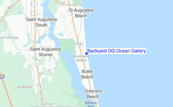 Backyard OG Ocean Gallery location map