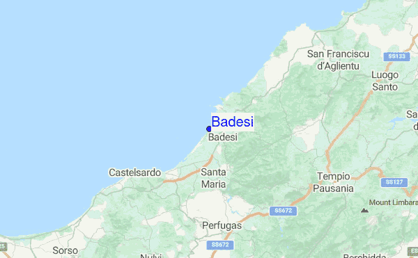 Badesi Location Map