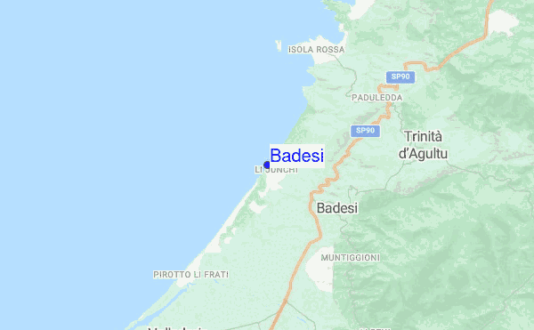 Badesi location map