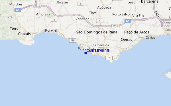 Bafureira location map
